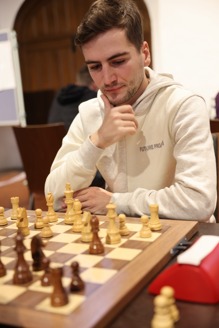 IM Yevhenii Yelisieiev - Am Ende Platz 3 bei der Deutschen Schnellschach EM